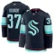 Fanatics Seattle Kraken Yanni Gourde Pelipaita 2024-2025 Koti Premium Navy