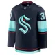 Fanatics Seattle Kraken Yanni Gourde Pelipaita 2024-2025 Koti Premium Navy