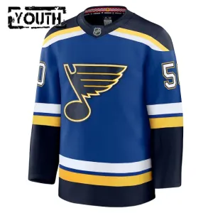 Fanatics St. Louis Blues Jordan Binnington Lasten Pelipaita 2024-2025 Koti Premium Sininen