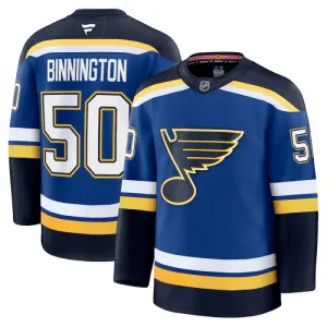 Fanatics St. Louis Blues Jordan Binnington Pelipaita 2024-2025 Koti Premium Sininen