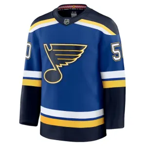 Fanatics St. Louis Blues Jordan Binnington Pelipaita 2024-2025 Koti Premium Sininen