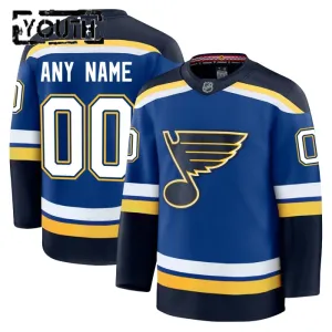 Fanatics St. Louis Blues Lasten Pelipaita 2024-2025 Koti Premium Sininen ( Omalla Nimellä )