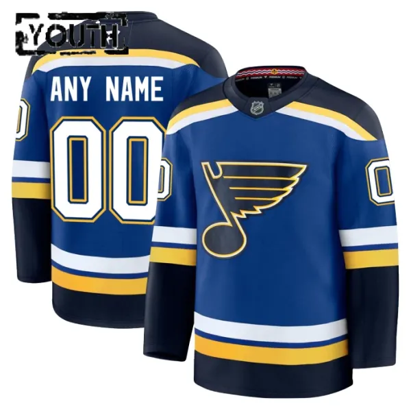 Fanatics St. Louis Blues Lasten Pelipaita 2024-2025 Koti Premium Sininen ( Omalla Nimellä ) Fanatics St. Louis Blues Lasten Pelipaita 2024-2025 Koti Premium Sininen ( Omalla Nimellä )