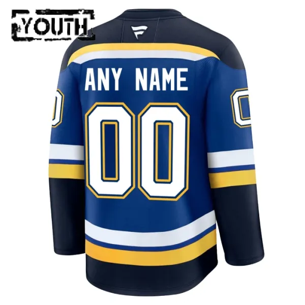 Fanatics St. Louis Blues Lasten Pelipaita 2024-2025 Koti Premium Sininen ( Omalla Nimellä )