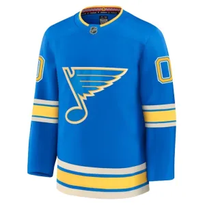 Fanatics St. Louis Blues Pelipaita 2024-2025 Kolmos Premium Sininen ( Omalla Nimellä )