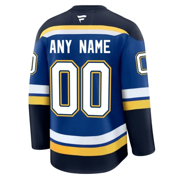 Fanatics St. Louis Blues Pelipaita 2024-2025 Koti Premium Sininen ( Omalla Nimellä )