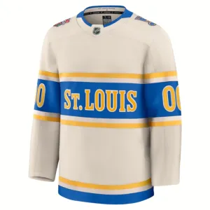 Fanatics St. Louis Blues Pelipaita 2024-2025 Premium Winter Classic Valkoinen ( Omalla Nimellä )