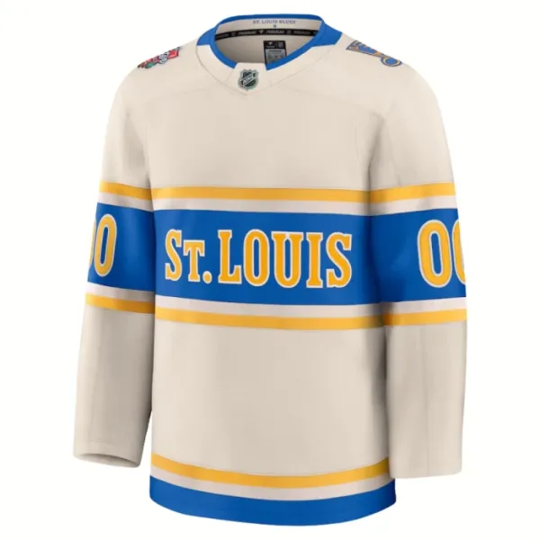 Fanatics St. Louis Blues Pelipaita 2024-2025 Premium Winter Classic Valkoinen ( Omalla Nimellä )