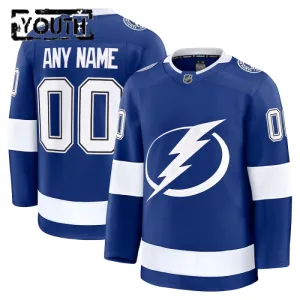 Fanatics Tampa Bay Lightning Lasten Pelipaita 2024-2025 Koti Premium Sininen ( Omalla Nimellä )