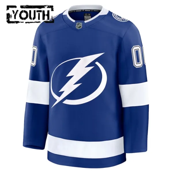 Fanatics Tampa Bay Lightning Lasten Pelipaita 2024-2025 Koti Premium Sininen ( Omalla Nimellä )