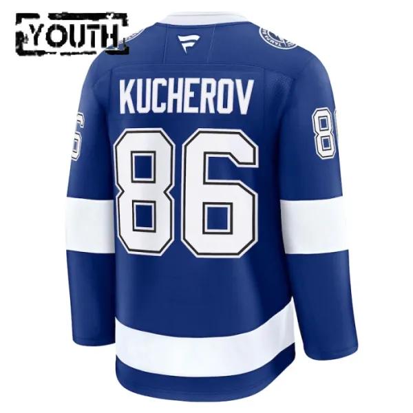 Fanatics Tampa Bay Lightning Nikita Kucherov Lasten Pelipaita 2024-2025 Koti Premium Sininen