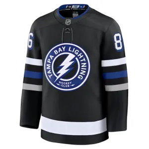 Fanatics Tampa Bay Lightning Nikita Kucherov Pelipaita 2024-2025 Kolmos Premium Musta