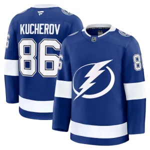 Fanatics Tampa Bay Lightning Nikita Kucherov Pelipaita 2024-2025 Koti Premium Sininen