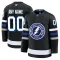 Fanatics Tampa Bay Lightning Pelipaita 2024-2025 Kolmos Premium Musta ( Omalla Nimellä )