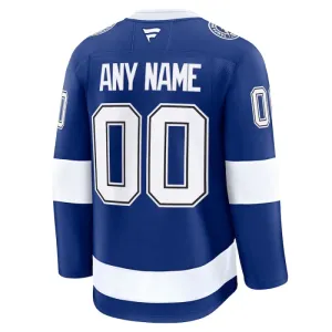 Fanatics Tampa Bay Lightning Pelipaita 2024-2025 Koti Premium Sininen ( Omalla Nimellä )