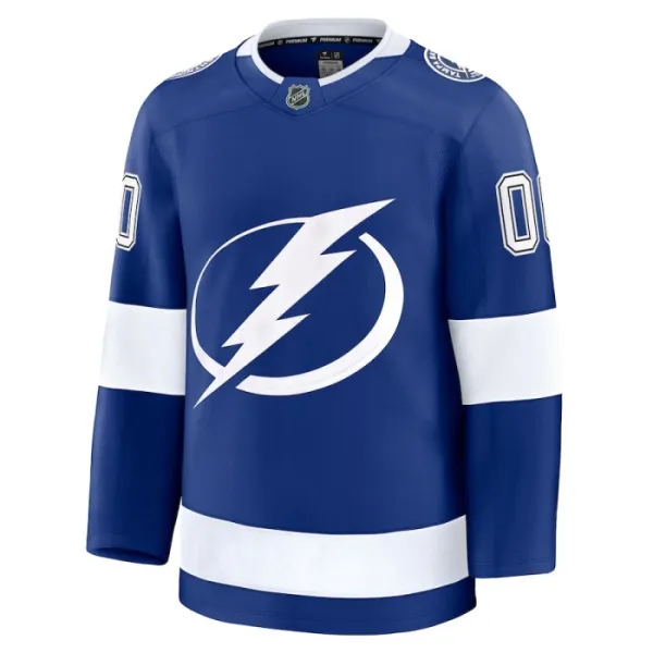 Fanatics Tampa Bay Lightning Pelipaita 2024-2025 Koti Premium Sininen ( Omalla Nimellä )