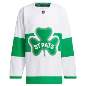 Adidas Toronto Maple Leafs St Patricks Pelipaita Authentic Valkoinen ( Omalla Nimellä )