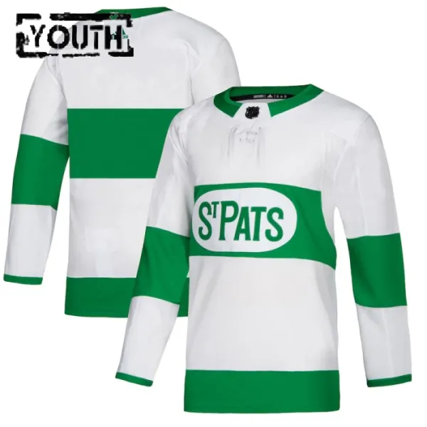 Adidas Toronto Maple Leafs St Pats Lasten Pelipaita Authentic Valkoinen ( Omalla Nimellä ) Adidas Toronto Maple Leafs St Pats Lasten Pelipaita Authentic Valkoinen ( Omalla Nimellä )