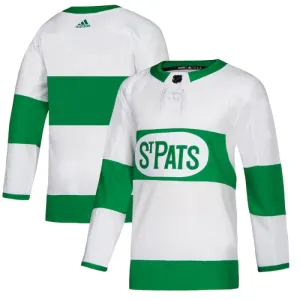 Adidas Toronto Maple Leafs St Pats Pelipaita Authentic Valkoinen ( Omalla Nimellä )