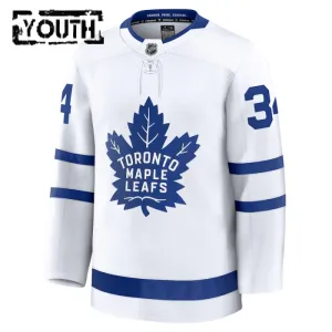 Fanatics Toronto Maple Leafs Auston Matthews Lasten Pelipaita 2024-2025 Vieras Premium Valkoinen