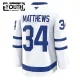 Fanatics Toronto Maple Leafs Auston Matthews Lasten Pelipaita 2024-2025 Vieras Premium Valkoinen