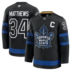 Fanatics Toronto Maple Leafs Auston Matthews Pelipaita 2024-2025 Kolmos Premium Musta