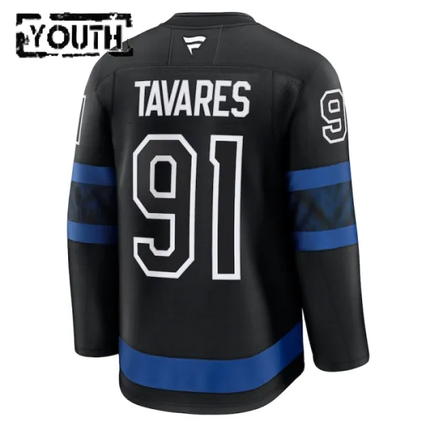 Fanatics Toronto Maple Leafs John Tavares Lasten Pelipaita 2024-2025 Kolmos Premium Musta