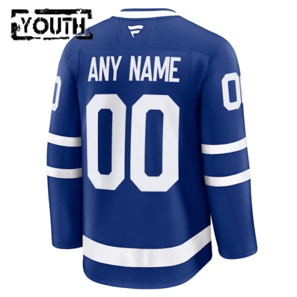 Fanatics Toronto Maple Leafs Lasten Pelipaita 2024-2025 Koti Premium Sininen ( Omalla Nimellä )