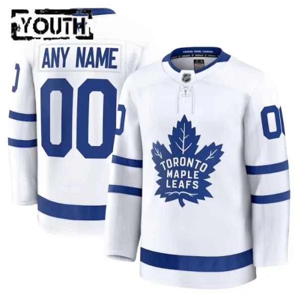 Fanatics Toronto Maple Leafs Lasten Pelipaita 2024-2025 Vieras Premium Valkoinen ( Omalla Nimellä ) Fanatics Toronto Maple Leafs Lasten Pelipaita 2024-2025 Vieras Premium Valkoinen ( Omalla Nimellä )