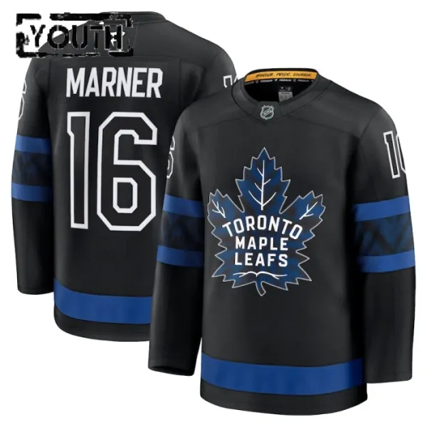 Fanatics Toronto Maple Leafs Mitch Marner Lasten Pelipaita 2024-2025 Kolmos Premium Musta Fanatics Toronto Maple Leafs Mitch Marner Lasten Pelipaita 2024-2025 Kolmos Premium Musta
