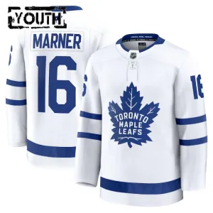 Fanatics Toronto Maple Leafs Mitch Marner Lasten Pelipaita 2024-2025 Vieras Premium Valkoinen