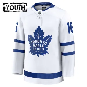 Fanatics Toronto Maple Leafs Mitch Marner Lasten Pelipaita 2024-2025 Vieras Premium Valkoinen