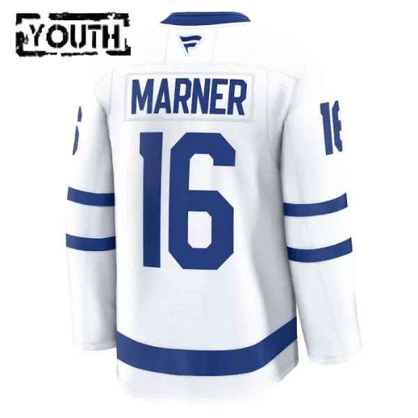 Fanatics Toronto Maple Leafs Mitch Marner Lasten Pelipaita 2024-2025 Vieras Premium Valkoinen