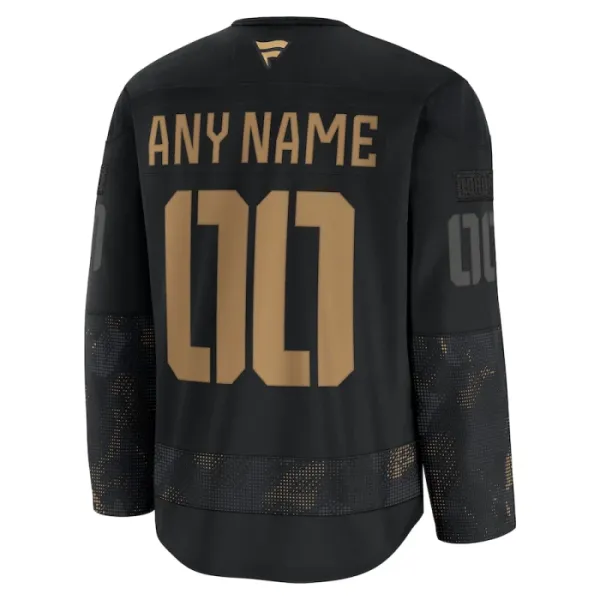 Fanatics Toronto Maple Leafs Pelipaita 2024-2025 Military Appreciation Practice Musta ( Omalla Nimellä )