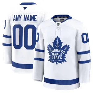 Fanatics Toronto Maple Leafs Pelipaita 2024-2025 Vieras Premium Valkoinen ( Omalla Nimellä )