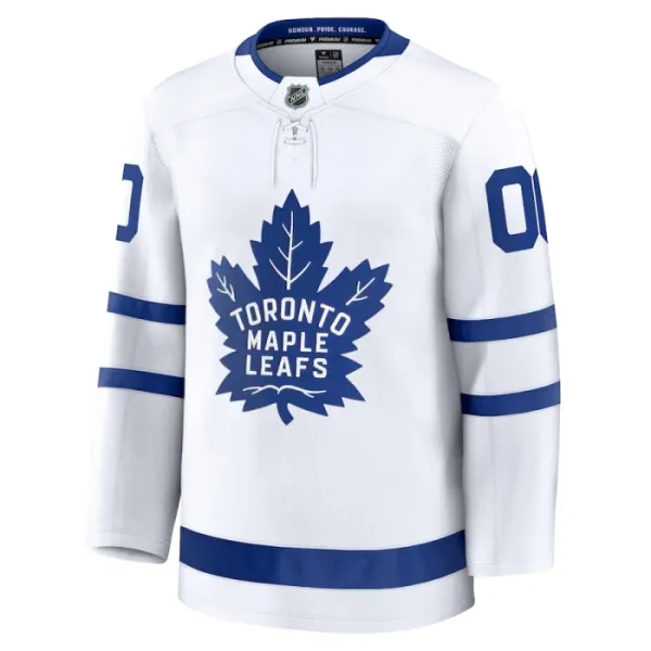 Fanatics Toronto Maple Leafs Pelipaita 2024-2025 Vieras Premium Valkoinen ( Omalla Nimellä )