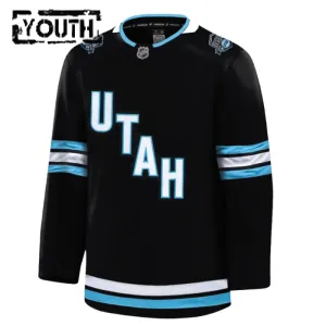 Fanatics Utah Hockey Club Lasten Pelipaita 2024-2025 Koti Premium Musta ( Omalla Nimellä )