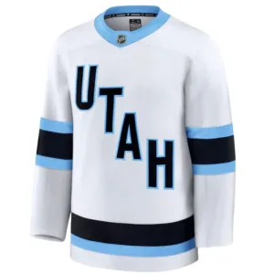 Fanatics Utah Hockey Club Pelipaita 2024-2025 Vieras Premium Valkoinen ( Omalla Nimellä )