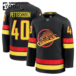 Fanatics Vancouver Canucks Elias Pettersson Lasten Pelipaita 2024-2025 Kolmos Premium Musta