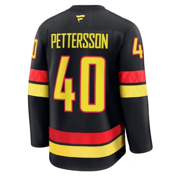 Fanatics Vancouver Canucks Elias Pettersson Pelipaita 2024-2025 Kolmos Premium Musta