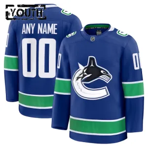 Fanatics Vancouver Canucks Lasten Pelipaita 2024-2025 Koti Premium Sininen ( Omalla Nimellä )