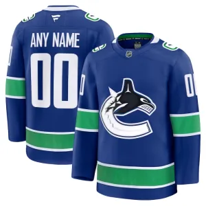 Fanatics Vancouver Canucks Pelipaita 2024-2025 Koti Premium Sininen ( Omalla Nimellä )
