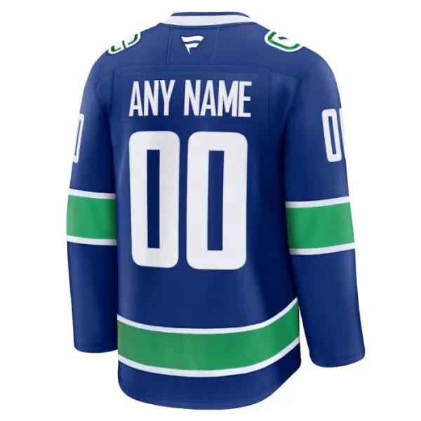 Fanatics Vancouver Canucks Pelipaita 2024-2025 Koti Premium Sininen ( Omalla Nimellä )