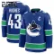 Fanatics Vancouver Canucks Quinn Hughes Lasten Pelipaita 2024-2025 Koti Premium Sininen