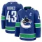 Fanatics Vancouver Canucks Quinn Hughes Pelipaita 2024-2025 Koti Premium Sininen
