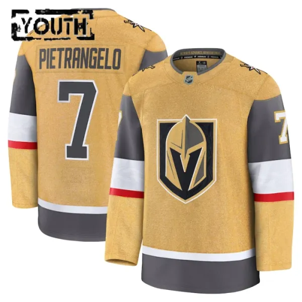 Fanatics Vegas Golden Knights Alex Pietrangelo Lasten Pelipaita 2024-2025 Koti Premium Fanatics Vegas Golden Knights Alex Pietrangelo Lasten Pelipaita 2024-2025 Koti Premium