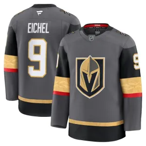 Fanatics Vegas Golden Knights Jack Eichel Pelipaita 2024-2025 Kolmos Premium Harmaa