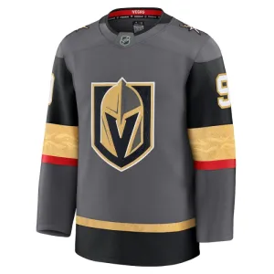 Fanatics Vegas Golden Knights Jack Eichel Pelipaita 2024-2025 Kolmos Premium Harmaa