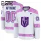Fanatics Vegas Golden Knights Lasten Pelipaita 2024-2025 Hockey Fights Cancer Practice Valkoinen ( Omalla Nimellä )