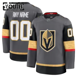 Fanatics Vegas Golden Knights Lasten Pelipaita 2024-2025 Kolmos Premium Harmaa ( Omalla Nimellä )